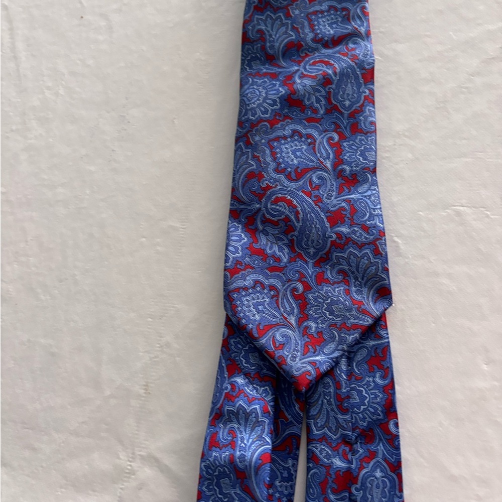 Stefano Ricci Blue and Red Paisley Silk Tie